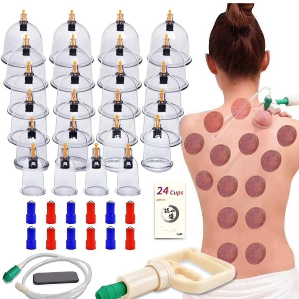 NEW! AIKOTOO Cupping Set 24 Hijama Massage Cups Cupping Therapy Set